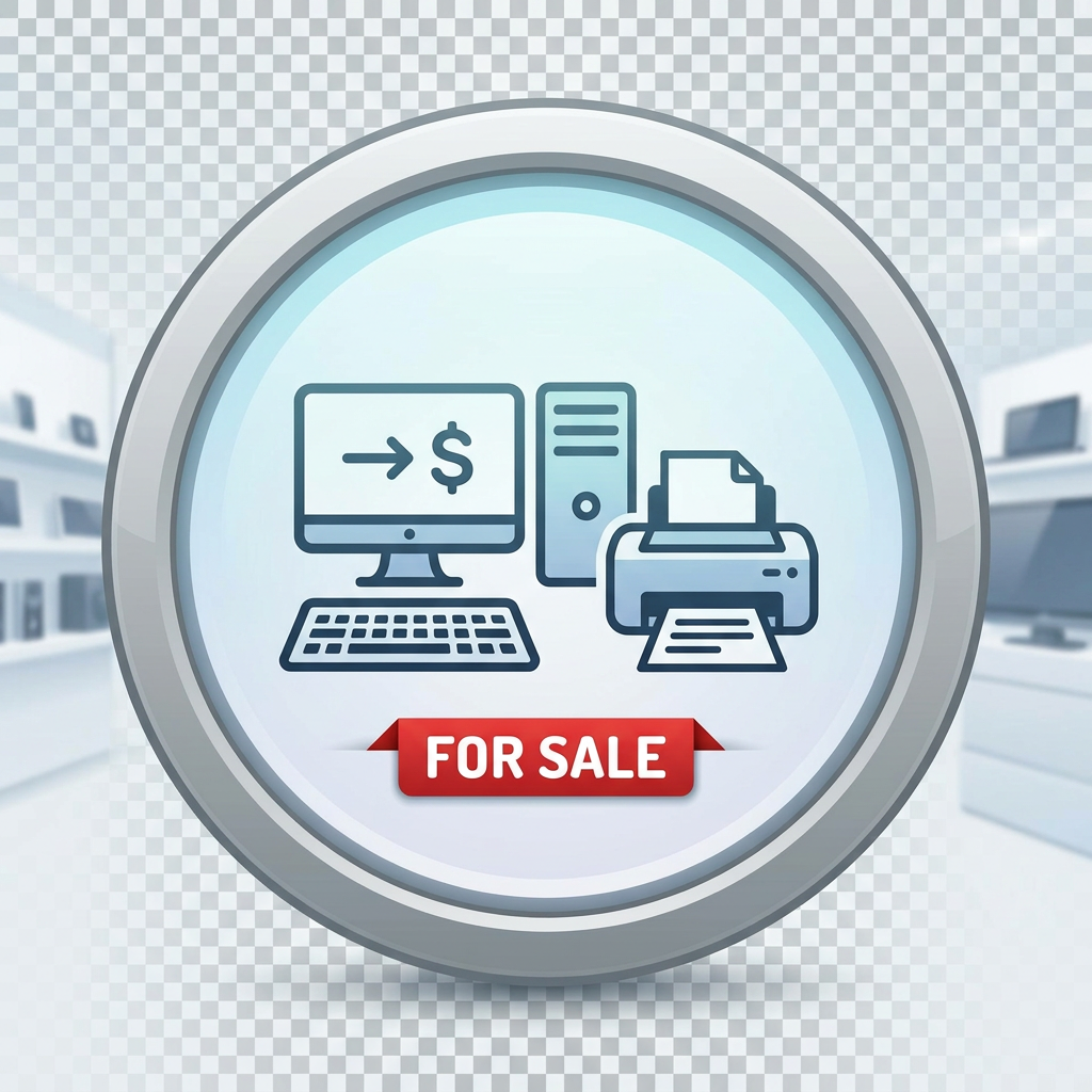 Printers and computers for sale icon